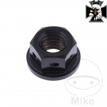 Matka reťazového kolieska M8X1.25 mm Titan čierny Pre Yamaha Midnight Star XVS 950 2009-2015 Matka reťazového kolieska M8X1.25 mm Titan čierny Pre Yamaha Midnight Star XVS 950 2009-2015