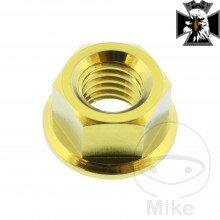 Matka reťazového kolieska M8X1.25 mm Titan zlatý Pre Yamaha Midnight Star XVS 950 2009-2015 Matka reťazového kolieska M8X1.25 mm Titan zlatý Pre Yamaha Midnight Star XVS 950 2009-2015
