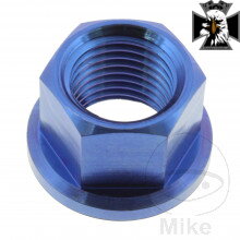 Matka reťazového kolieska M12X1.25 mm Titan modrý pre Honda VT750 DC RC48 Black Widow 2000-2003