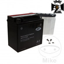 Motocyklový akumulátor YTX14-BS JMT Yuasa 7070709 3950 6ON 9189 pre Honda VT750 C2 RC44 , Aero 1997-2002 Motocyklový akumulátor YTX14-BS JMT Yuasa 7070709 3950 6ON 9189 pre Honda VT750 C2 RC44 , Aero 1997-2002