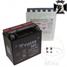 Motocyklový akumulátor YTX14-BS Yuasa JMT 7073679 3950 6ON 9189 pre Yamaha XVS 1300 Midnight Star 2007-2016 Motocyklový akumulátor YTX14-BS Yuasa JMT 7073679 3950 6ON 9189 pre Yamaha XVS 1300 Midnight Star 2007-2016