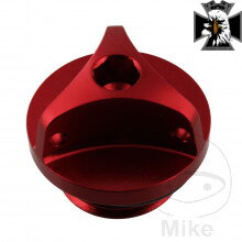 Nalievacia skrutka JMP M20X2.5 mm Alu červená pre Honda VT750 DC RC48 Black Widow 2000-2003