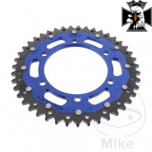 Rozeta DUA 43Z pre reťaz 525 modrá ZF vnútorný priemer 110 rozstup dier 130 pre Yamaha MT09 / FZ09 RN29 2013-2016 Rozeta DUA 43Z pre reťaz 525 modrá ZF vnútorný priemer 110 rozstup dier 130 pre Yamaha MT09 / FZ09 RN29 2013-2016