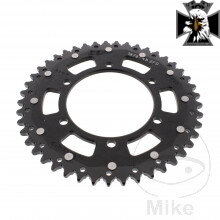 Rozeta DUA 45Z pre reťaz 525 čierna ZF vnútorný priemer 110 rozstup dier 130 pre Yamaha MT10 N78 2022-2025 Rozeta DUA 45Z pre reťaz 525 čierna ZF vnútorný priemer 110 rozstup dier 130 pre Yamaha MT10 N78 2022-2025