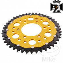 Rozeta Dual 45Z typ 520 zlatá ZF vnútorný priemer 080 rozstup dier 104 pre Honda GoldWing GL1800 2018-2024 Rozeta Dual 45Z typ 520 zlatá ZF vnútorný priemer 080 rozstup dier 104 pre Honda GoldWing GL1800 2018-2024