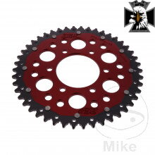 Rozeta Dual 46Z typ 520 červená ZF Vnútorný priemer 080 rozstup dier 104 pre Honda GoldWing GL1800 2018-2024 Rozeta Dual 46Z typ 520 červená ZF Vnútorný priemer 080 rozstup dier 104 pre Honda GoldWing GL1800 2018-2024