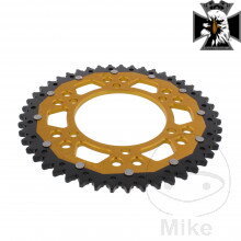 Rozeta Dual 47Z typ 525 zlatá ZF vnútorný priemer 110 rozstup dier 130 pre Yamaha MT09 / FZ09 RN29 2013-2016 Rozeta Dual 47Z typ 525 zlatá ZF vnútorný priemer 110 rozstup dier 130 pre Yamaha MT09 / FZ09 RN29 2013-2016