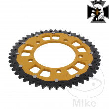 Rozeta Dual 47Z typ 525 zlatá ZF vnútorný priemer 112 rozstup dier 138 pre Honda VT750 DC RC48 Black Widow 2000-2003 Rozeta Dual 47Z typ 525 zlatá ZF vnútorný priemer 112 rozstup dier 138 pre Honda VT750 DC RC48 Black Widow 2000-2003