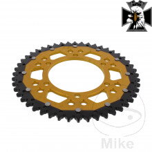 Rozeta Dual 48Z typ 525 zlatá ZF vnútorný priemer 110 rozstup dier 130 pre Yamaha MT10 N78 2022-2025 Rozeta Dual 48Z typ 525 zlatá ZF vnútorný priemer 110 rozstup dier 130 pre Yamaha MT10 N78 2022-2025