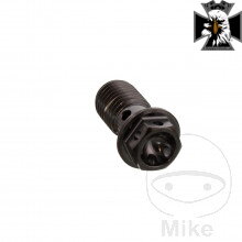 Skrutka brzdovej hadice jednoduchý M10X1.25 TI RAC čierna pre Honda Shadow VT600 1988-2000 Skrutka brzdovej hadice jednoduchý M10X1.25 TI RAC čierna pre Honda Shadow VT600 1988-2000