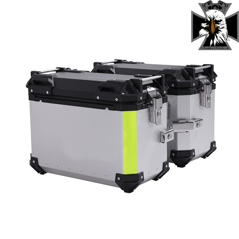 Hliníkové bočné kufre na motocykel - 30L - strieborné (pár) Hliníkové bočné kufre na motocykel - 30L - strieborné (pár)
