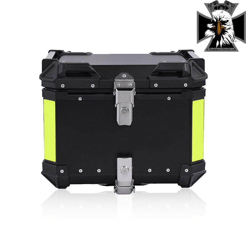 Univerzálny zadný hliníkový kufor na motorku 55L - čierny Univerzálny zadný hliníkový kufor na motorku 55L - čierny