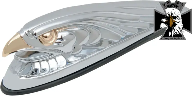 Chrómovaný orol na predný blatník pre motocykle Chrómovaný orol na predný blatník pre motocykle