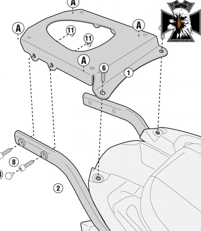 GIVI DRŽIAK KUFRA TRIUMPH TIGER SPORT 1050 SR6404