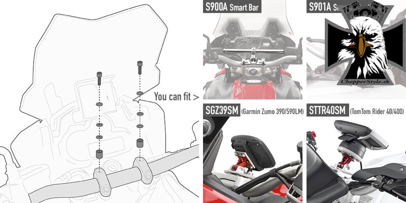 GIVI KIT HONDA CRF1100L AFRICA TWIN (20-)/YAMAHA TÉNÉRÉ 700 (21) 05SKIT