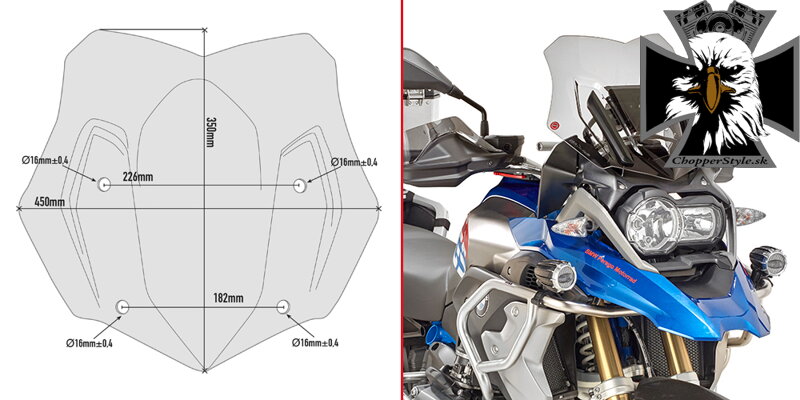 GIVI PLEXI BMW R 1200 GS ADVENTURE (16-18)/R1200 GS (16-18)/ R1250 GS/ADV (19-20) D5124B GIVI PLEXI BMW R 1200 GS ADVENTURE (16-18)/R1200 GS (16-18)/ R1250 GS/ADV (19-20) D5124B