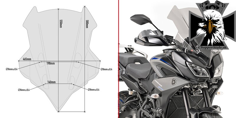 GIVI PLEXI ŠTÍT YAMAHA TRACER 900/TRACER 900 GT (18-20) D2139S GIVI PLEXI ŠTÍT YAMAHA TRACER 900/TRACER 900 GT (18-20) D2139S