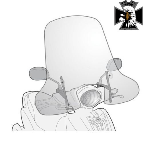 GIVI PLEXI YAMAHA D'ELIGHT 114/MBK FLIPPER 114 2114A GIVI PLEXI YAMAHA D'ELIGHT 114/MBK FLIPPER 114 2114A