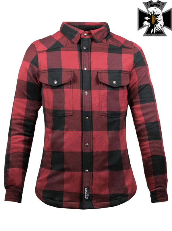 John Doe - Motorkárska kevlárová košeľa, dámska MOTOSHIRT WOMEN RED/BLACK John Doe - Motorkárska kevlárová košeľa, dámska MOTOSHIRT WOMEN RED/BLACK