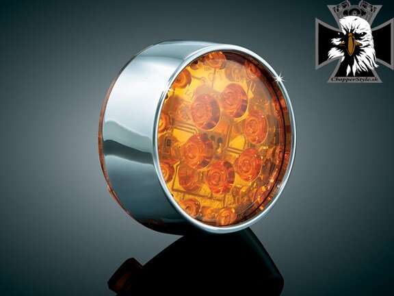 CHROME BEZEL-L.E.D. Front Turn Signal Inserts, Bullet Style (Smoke Lens, Amber Illumination)(pr) CHROME BEZEL-L.E.D. Front Turn Signal Inserts, Bullet Style (Smoke Lens, Amber Illumination)(pr)