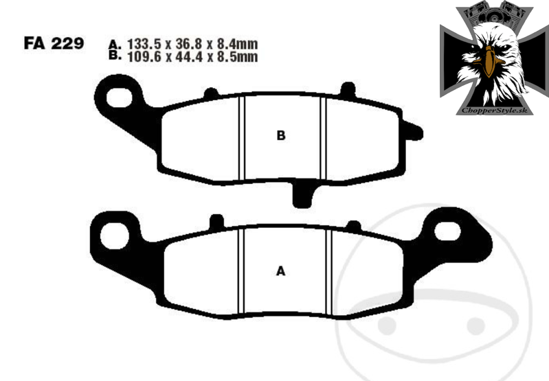EBC - V poloSinter brzdové destičky pre motocykle Kawasaki / Suzuki / CF Moto EBC - V poloSinter brzdové destičky pre motocykle Kawasaki / Suzuki / CF Moto