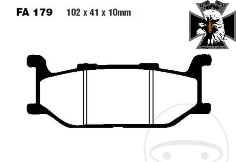 EBC - Standard predné brzdové platničky pre Yamaha XVS 650 Drag Star 1997-2007 EBC - Standard predné brzdové platničky pre Yamaha XVS 650 Drag Star 1997-2007