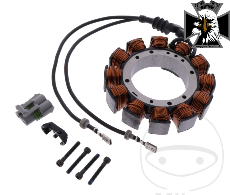 JMP - Stator alternátora pre motocykle Harley Davidson Road King 