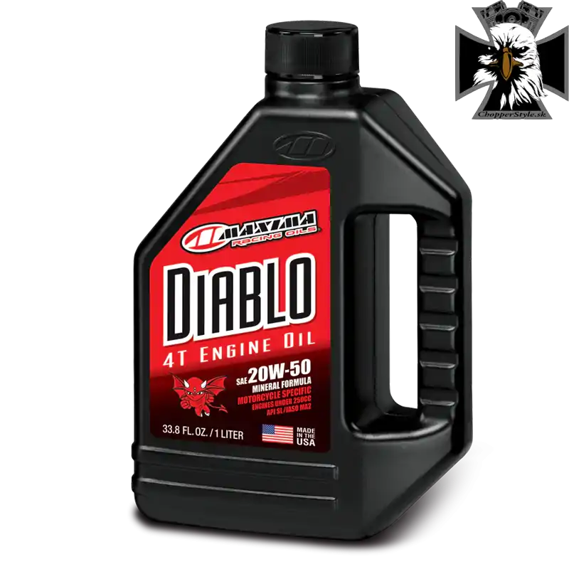 Maxima - Racing Diablo 20W-50 4T Minerálny motorový olej 1L Maxima - Racing Diablo 20W-50 4T Minerálny motorový olej 1L