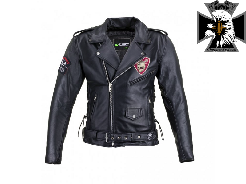 Kožená bunda na motorku W-TEC Black Heart Perfectis - veľkosť L / XL