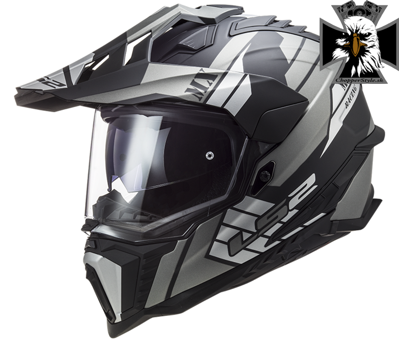 LS2 - Enduro / MX helma na motocykle MX701 EXPLORER ATLANTIS MATT TITANIUM LS2 - Enduro / MX helma na motocykle MX701 EXPLORER ATLANTIS MATT TITANIUM