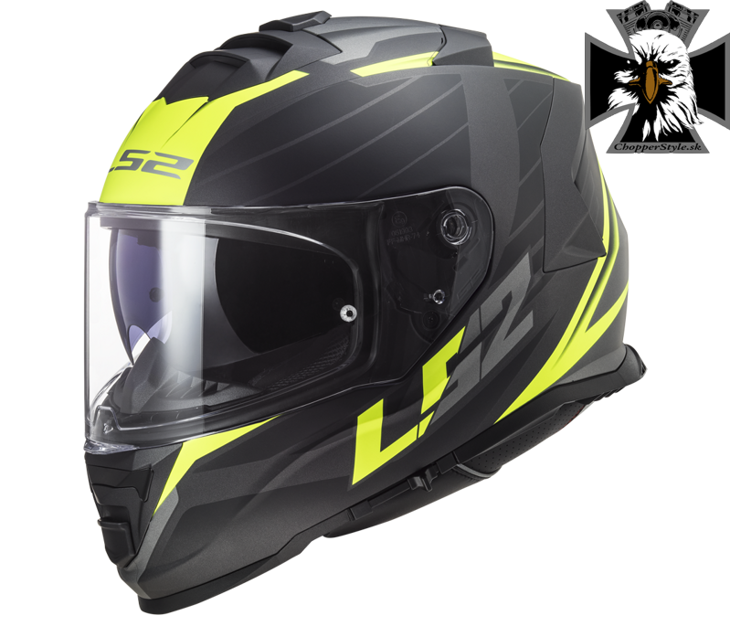 LS2 - Integrálna / uzavretá helma na motocykel FF800 STORM II NERVE M.BLACK H-V YELLOW-06 LS2 - Integrálna / uzavretá helma na motocykel FF800 STORM II NERVE M.BLACK H-V YELLOW-06