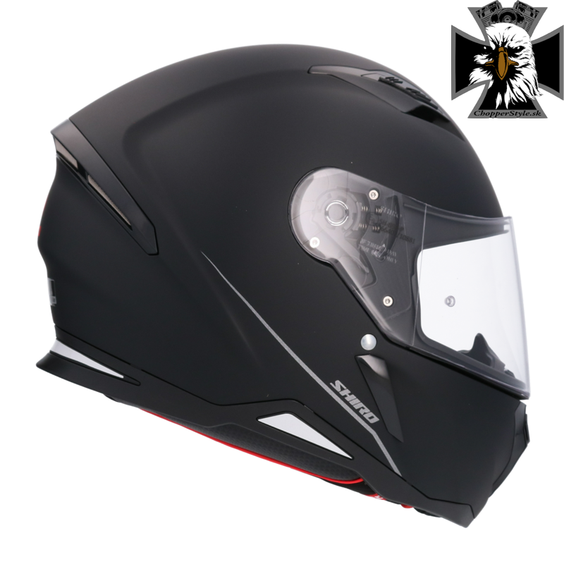 Shiro - Hunter Integrálna motocyklová helma - čierna matná Shiro - Hunter Integrálna motocyklová helma - čierna matná
