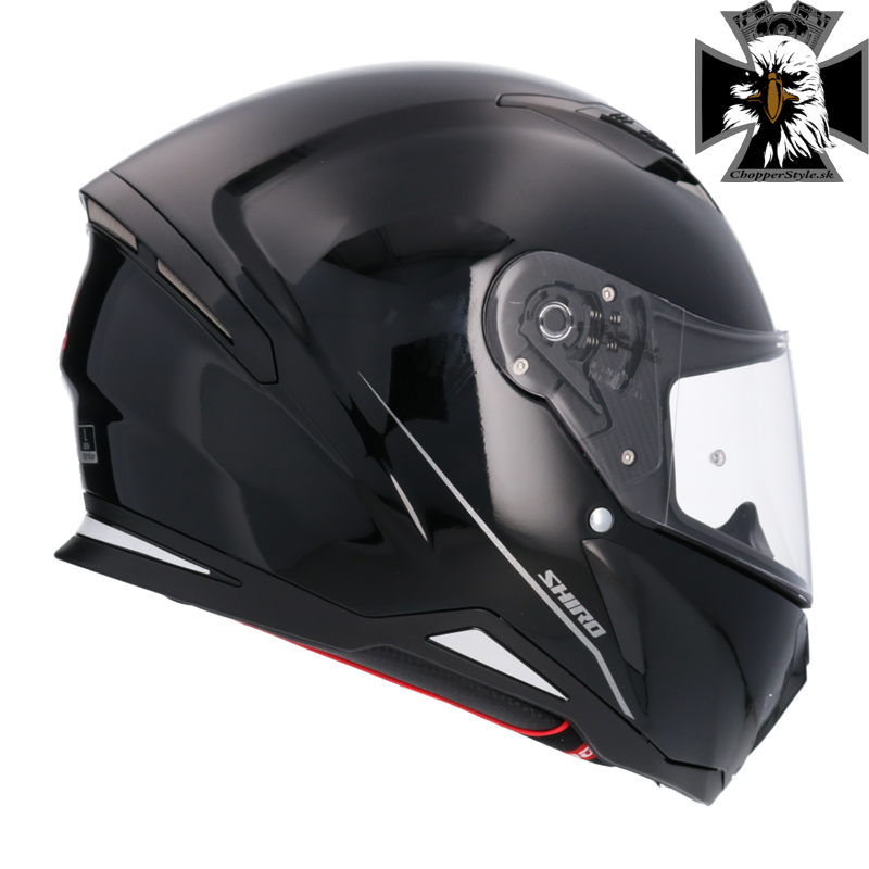 Shiro - Hunter Integrálna motocyklová helma - čierna lesklá Shiro - Hunter Integrálna motocyklová helma - čierna lesklá