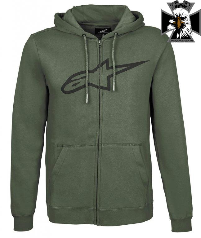 Pánska mikina Ageless FLEECE Alpinestars - zelená Pánska mikina Ageless FLEECE Alpinestars - zelená