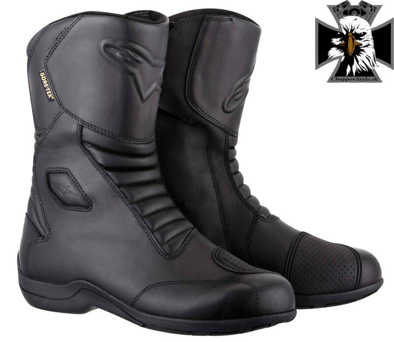 Topánky na motocykel Alpinestars Web Gore-Tex black - veľkosť 43