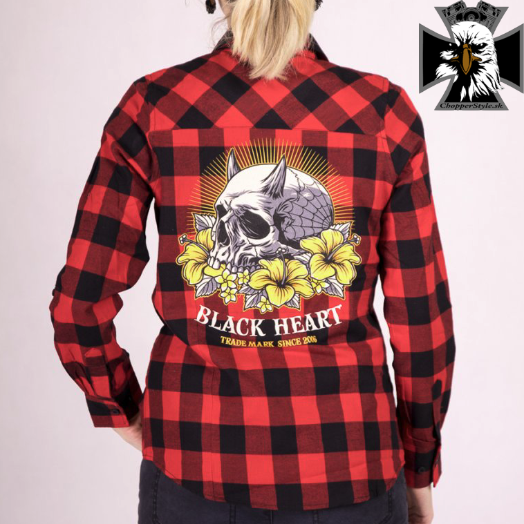 Dámská motorkárska košela BLACK HEART SWEET EVIL Dámská motorkárska košela BLACK HEART SWEET EVIL