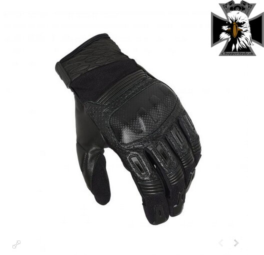 Macna - Kožené moto rukavice RIME - čierne 