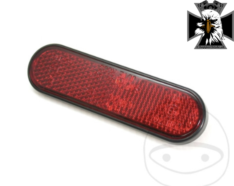 Nalepovacia červená odrazka pre motocykle