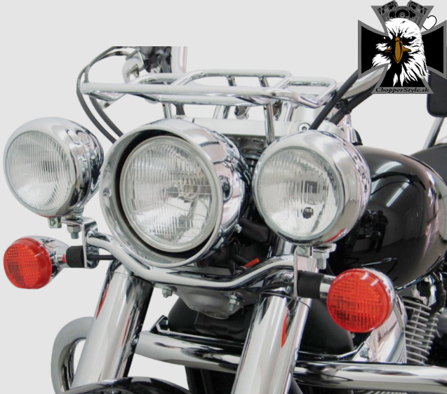 Rampa na prídavné svetlá s úchytom na smerovky pre Honda VT750 C4/C5 Rampa na prídavné svetlá s úchytom na smerovky pre Honda VT750 C4/C5
