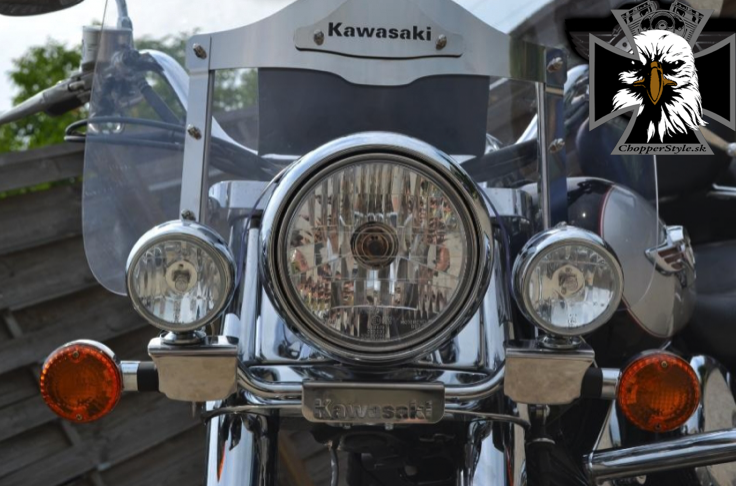 MOTON - Rampa na prídavné svetlá + LED svetlá pre Kawasaki VN 1500 Classic