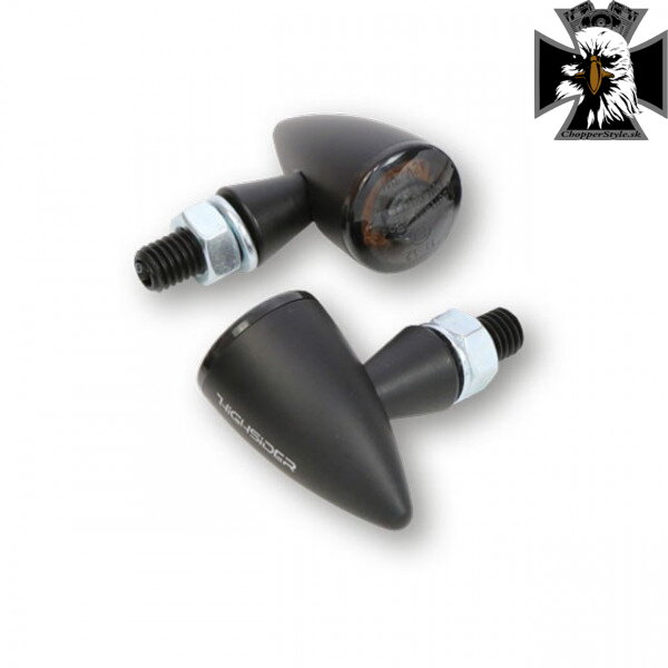 Apollo Bullet - Univerzálne LED smerovky s pozičným svetlom "E" / M8 čierne - 2ks Apollo Bullet - Univerzálne LED smerovky s pozičným svetlom "E" / M8 čierne - 2ks