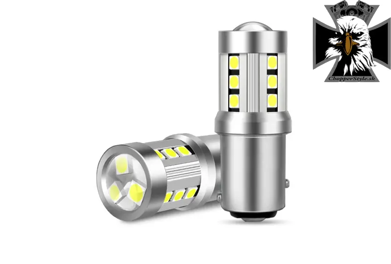 LED žiarovka P21/5W BAY15D 15SMD 3,5W bielá