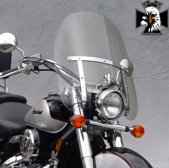 Motocyklové plexisklo Dakota / N2301A - ľahko zatmavené