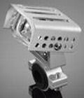 Prídavné moto svetlo s krytom Highway Hawk HIGH TECH na riadidlá 22/32 / 38mm, natočenie o 90 °, chróm (1ks) 68-851
