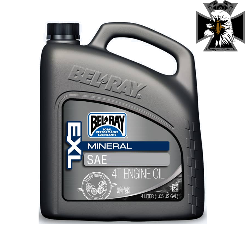 Motorový olej Bel-Ray EXL MINERAL 4T 20W-50 4 l Motorový olej Bel-Ray EXL MINERAL 4T 20W-50 4 l