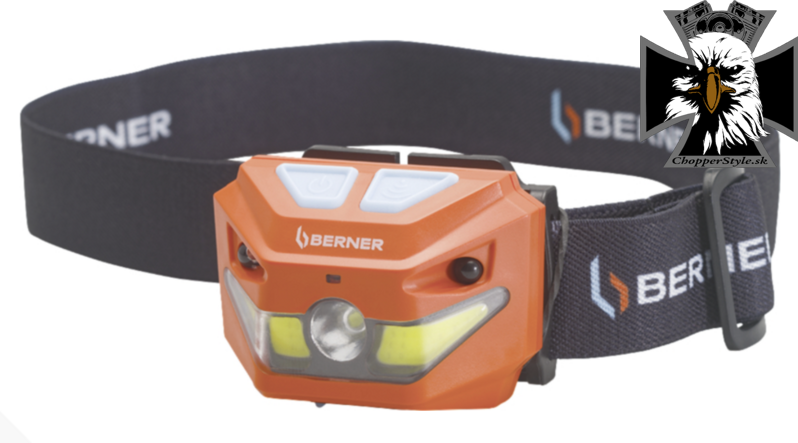 Berner - LED Čelenkové svetlo Senzor, USB-C Berner - LED Čelenkové svetlo Senzor, USB-C