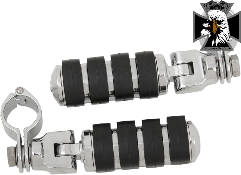 Kuryakyn - Univerzálne chrómované predstupačky na padací rám 32mm pre motocykle Kuryakyn - Univerzálne chrómované predstupačky na padací rám 32mm pre motocykle