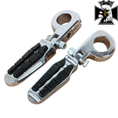 STYLE - Univerzálne chrómované predstupačky na padací rám 32mm - pár STYLE - Univerzálne chrómované predstupačky na padací rám 32mm - pár