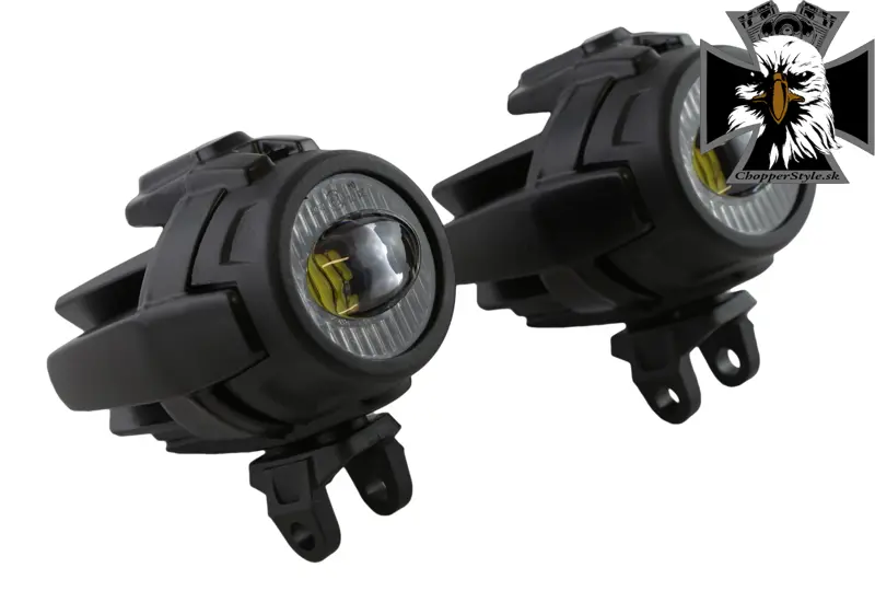 Univerzálne prídavné LED svetlá 40W na motorku - čierne Univerzálne prídavné LED svetlá 40W na motorku - čierne