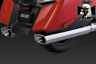 Chrómovaný VANCE & HINES výfuk Turn-out pre Honda GL 1800
